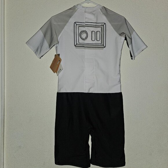 NEW Star Wars Stormtrooper Adaptive Swimsuit Rashguard UPF 50+ Disney Youth XL - Picture 4 of 11